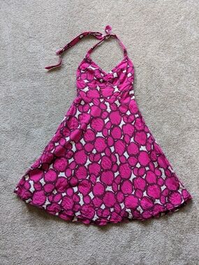 Pink J Crew Halter Sundress